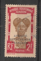 GABON - 1924-27 - N°YT. 106 - Femme Bantou 2f Carmin - Oblitéré / Used - Gebraucht