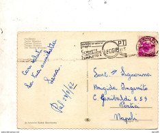 1962 CARTOLINA CON ANNULLO  PALERMO  + TARGHETTA - 1961-70: Storia Postale
