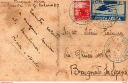 1948  CARTOLINA CON ANNULLO  BOLZANETO GENOVA - 1946-60: Storia Postale