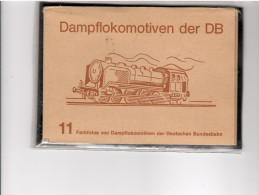 16696 - FOLDER " DAMPFLOKOMOTIVEN DER DB " - 11 CARDS NUOVE - Treinen