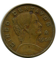 5 CENTAVOS 1964 MEXIQUE MEXICO Pièce #AH433.5.F.A - Mexiko