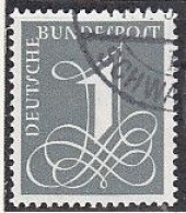 BRD  285 X, Gestempelt, Ziffer, 1958 - Oblitérés