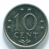 10 CENTS 1976 NETHERLANDS ANTILLES Nickel Colonial Coin #S13737.U.A - Antille Olandesi