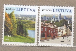 LITHUANIA 2012 Europa MNH(**) Mi 1103-1104 #Lt862 - Lituania