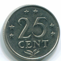 25 CENTS 1979 ANTILLES NÉERLANDAISES Nickel Colonial Pièce #S11654.F.A - Niederländische Antillen