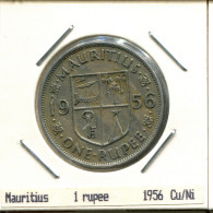 1 RUPPE 1956 MAURITIUS Münze #AS387.D.A - Mauricio