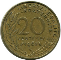 20 CENTIMES 1967 FRANCIA FRANCE Moneda #AZ399.E.A - 20 Centimes