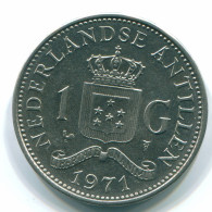 1 GULDEN 1971 NIEDERLÄNDISCHE ANTILLEN Nickel Koloniale Münze #S11993.D.A - Antilles Néerlandaises