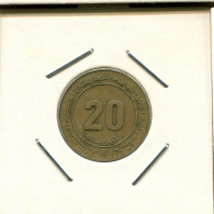 20 CENTIMES 1975 ARGELIA ALGERIA Moneda #AS185.E.A - Algerije