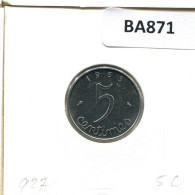 5 CENTIMES 1963 FRANCIA FRANCE Moneda #BA871.E.A - 5 Centimes