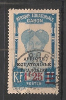 GABON - 1926-27 - N°YT. 111 - Femme Bantou 1f25 Sur 1f Bleu - Oblitéré / Used - Gebraucht