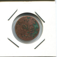 1789 HOLLAND VOC DUIT IINDES NÉERLANDAIS NETHERLANDS NEW YORK COLONIAL PENNY #VOC2759.7.F.A - Niederländisch-Indien