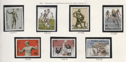 Grece N° 1601 à 1607 ** Evénements Sportifs Série Compléte 7 Valeurs - Unused Stamps