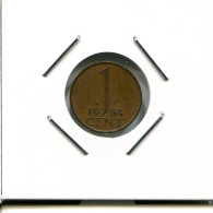 1 CENT 1964 NÉERLANDAIS NETHERLANDS Pièce #AR531.F.A - 1948-1980 : Juliana