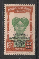 GABON - 1926-27 - N°YT. 114 - Femme Bantou 10f Sur 5f - Oblitéré / Used - Gebraucht