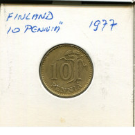 10 PENNY 1977 FINLANDE FINLAND Pièce #AR335.F.A - Finlandia