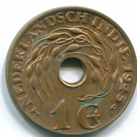 1 CENT 1945 P NIEDERLANDE OSTINDIEN INDONESISCH Koloniale Münze #S10417.D.A - Indes Neerlandesas