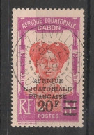 GABON - 1926-27 - N°YT. 115 - Femme Bantou 20f Sur 5f - Oblitéré / Used - Used Stamps