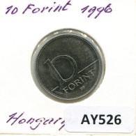 10 FORINT 1996 HUNGRÍA HUNGARY Moneda #AY526.E.A - Hongrie