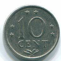 10 CENTS 1978 NIEDERLÄNDISCHE ANTILLEN Nickel Koloniale Münze #S13545.D.A - Niederländische Antillen