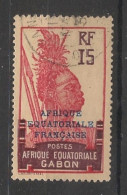 GABON - 1928-31 - N°YT. 116 - Guerrier 15c - Oblitéré / Used - Usados