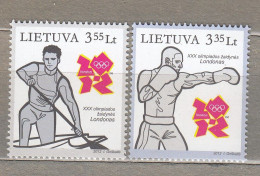 LITHUANIA 2012 Olympic Games MNH(**) Mi 1108-1109 #Lt864 - Litauen