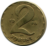 2 FORINT 1978 HONGRIE HUNGARY Pièce #AY642.F.A - Hungría