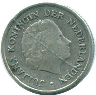 1/10 GULDEN 1960 NETHERLANDS ANTILLES SILVER Colonial Coin #NL12267.3.U.A - Antille Olandesi
