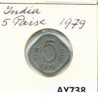 5 PAISE 1979 INDE INDIA Pièce #AY738.F.A - Indien