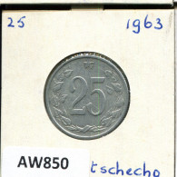 25 KORUN 1963 CZECHOSLOVAKIA Coin #AW850.U.A - Tchécoslovaquie