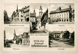 73103151 Windsheim Bad Rothenburgerstrasse Rathaus Seegasse Kurhaus Windsheim Ba - Bad Windsheim