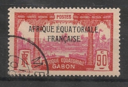 GABON - 1928-31 - N°YT. 117 - Libreville 90c Rouge - Oblitéré / Used - Used Stamps