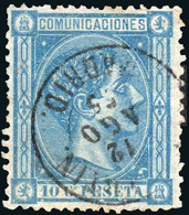 Madrid - Edi O 164 - 10 Céntimos - Mat Fech. Tp. II "San Martín" - Used Stamps