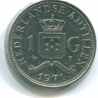 1 GULDEN 1971 ANTILLAS NEERLANDESAS Nickel Colonial Moneda #S12010.E.A - Antillas Neerlandesas