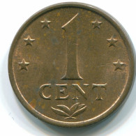 1 CENT 1973 ANTILLAS NEERLANDESAS Bronze Colonial Moneda #S10651.E.A - Antillas Neerlandesas
