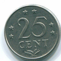 25 CENTS 1970 ANTILLES NÉERLANDAISES Nickel Colonial Pièce #S11417.F.A - Antilles Néerlandaises