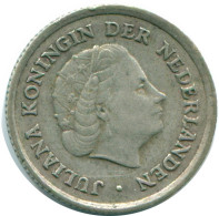 1/10 GULDEN 1962 NIEDERLÄNDISCHE ANTILLEN SILBER Koloniale Münze #NL12394.3.D.A - Niederländische Antillen