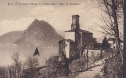 Switzerland PPC Lago Di Lugano. Chiesa Di Castagnola E Mte. S. Salvatore. Paul Bender, Zollikon-Zürich (2 Scans) - Lugano