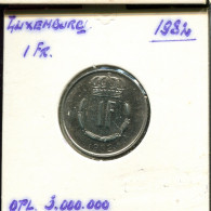 1 FRANC 1982 LUXEMBOURG Coin #AT218.U.A - Luxemburgo