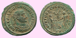 DIOCLETIAN ANTONINIANUS ANTIOCH IOVETHERCVCONSERAVGG Z/XXI #ANC12183.43.D.A - The Tetrarchy (284 AD Tot 307 AD)