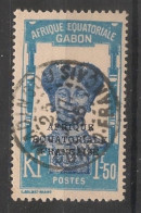 GABON - 1928-31 - N°YT. 119 - Femme Bantou 1f50 Bleu - Oblitéré / Used - Usati