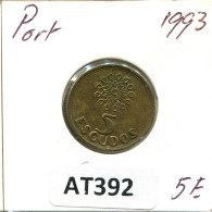 5 ESCUDOS 1993 PORTUGAL Coin #AT392.U.A - Portugal