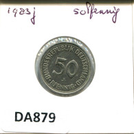 50 PFENNIG 1983 J BRD ALEMANIA Moneda GERMANY #DA879.E.A - 50 Pfennig