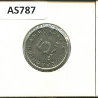 5 DRACHMES 1990 GREECE Coin #AS787.U.A - Grèce