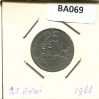 25 BANI 1966 ROMÁN OMANIA Moneda #BA069.E.A - Rumania