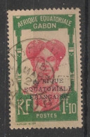 GABON - 1928-31 - N°YT. 118 - Femme Bantou 1f10 Vert Et Rose - Oblitéré / Used - Used Stamps