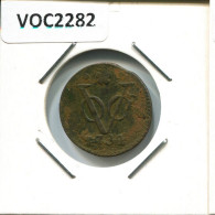 1734 HOLLAND VOC DUIT NIEDERLANDE OSTINDIEN NY COLONIAL PENNY #VOC2282.7.D.A - Indie Olandesi