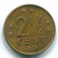 2 1/2 CENT 1970 NIEDERLÄNDISCHE ANTILLEN CENTS Bronze Koloniale Münze #S10472.D.A - Niederländische Antillen