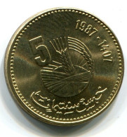5 SANTIMAT 1987 MOROCCO UNC FAO Coin #W10852.U.A - Maroc