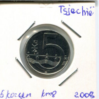 5 KORUN 2008 CZECH REPUBLIC Coin #AP771.2.U.A - Tschechische Rep.